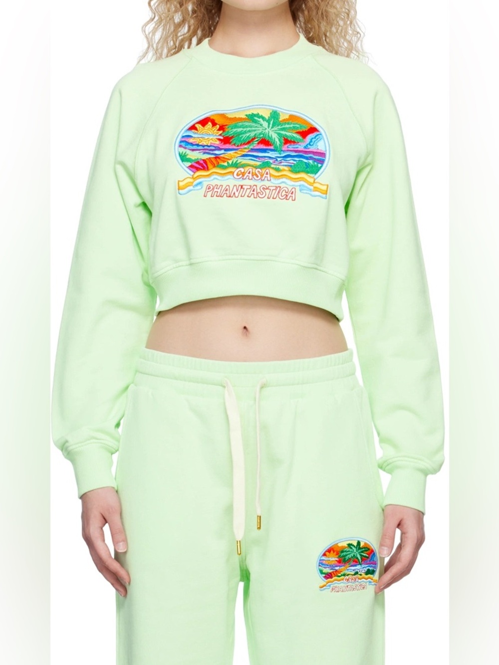 NWT- Casablanca Phantastica Lime Cropped pants small